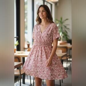 NWOT | Floral Pink | Flowy Dress | 2XL